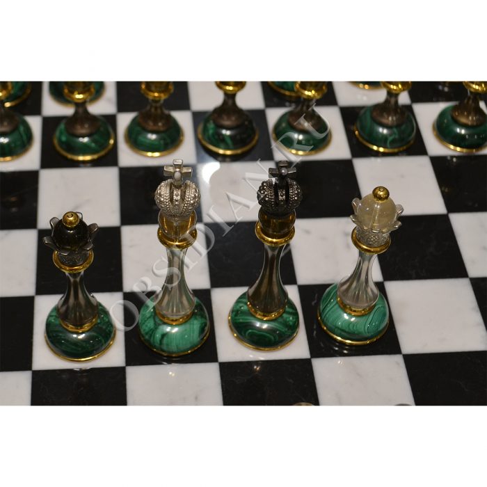 Шахматы из малахита Ш-02