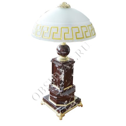 Настольная лампа  из камня (мрамор),  «Царский 10»