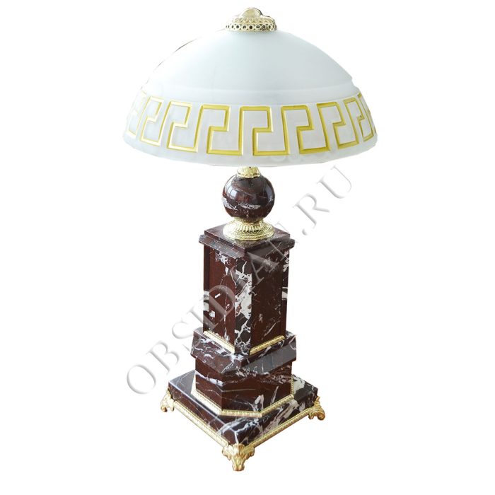 Настольная лампа  из камня (мрамор),  «Царский 10»