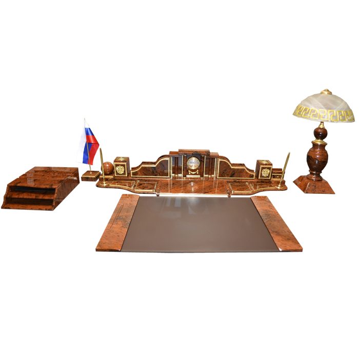 Настольный набор на стол руководителя из камня  "Дипломат-Е 1-2  VIP4"