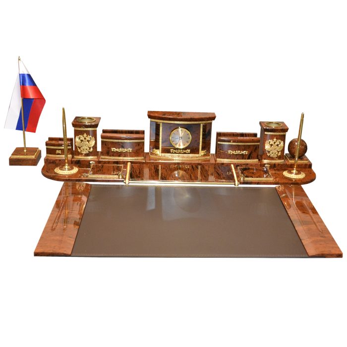 Офисный набор на стол руководителя из камня  "Престиж 1-2 VIP2"