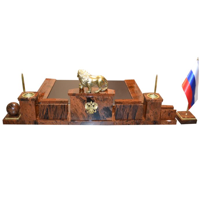 Офисный набор на стол руководителя из камня  "Престиж 1-3 VIP2"