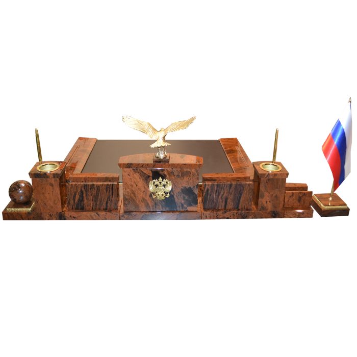 Офисный набор на стол руководителя из камня  "Престиж 1-4 VIP2"