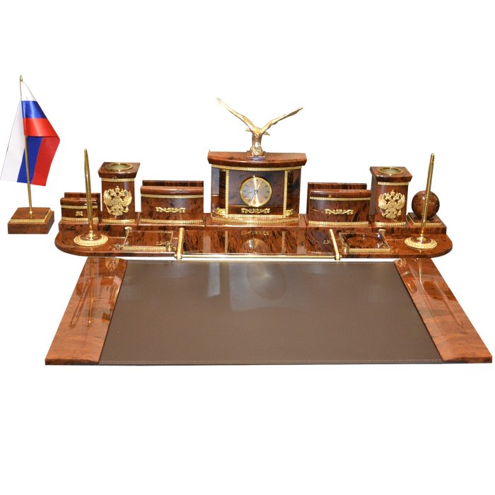 Офисный набор на стол руководителя из камня  "Престиж 1-4 VIP2"