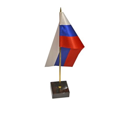 Настольный флаг на подставке из обсидиана К2