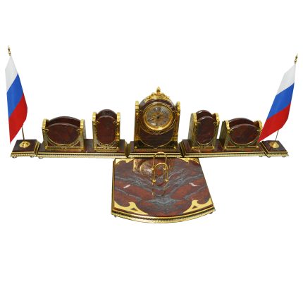 Элитный настольный набор из яшмы  Я-07