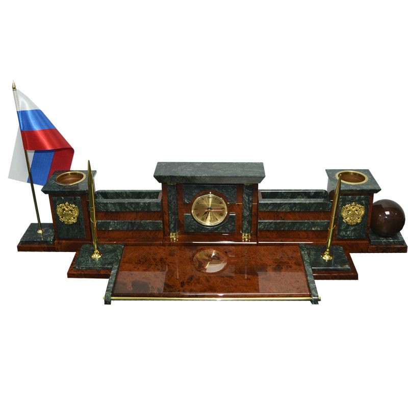 Письменный набор из камня  "Идеал 15-2э"