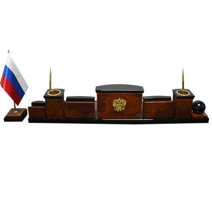 Офисный набор из обсидиана для руководителя "Престиж 13-2э"