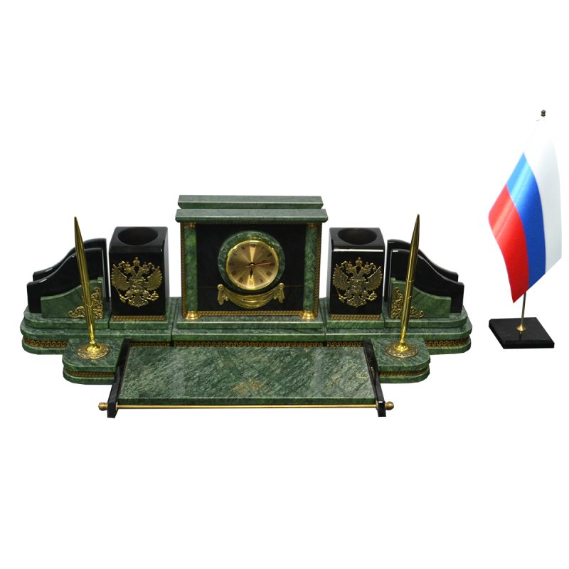 Настольный набор для руководителя  из камня "Представительский 53-2 "